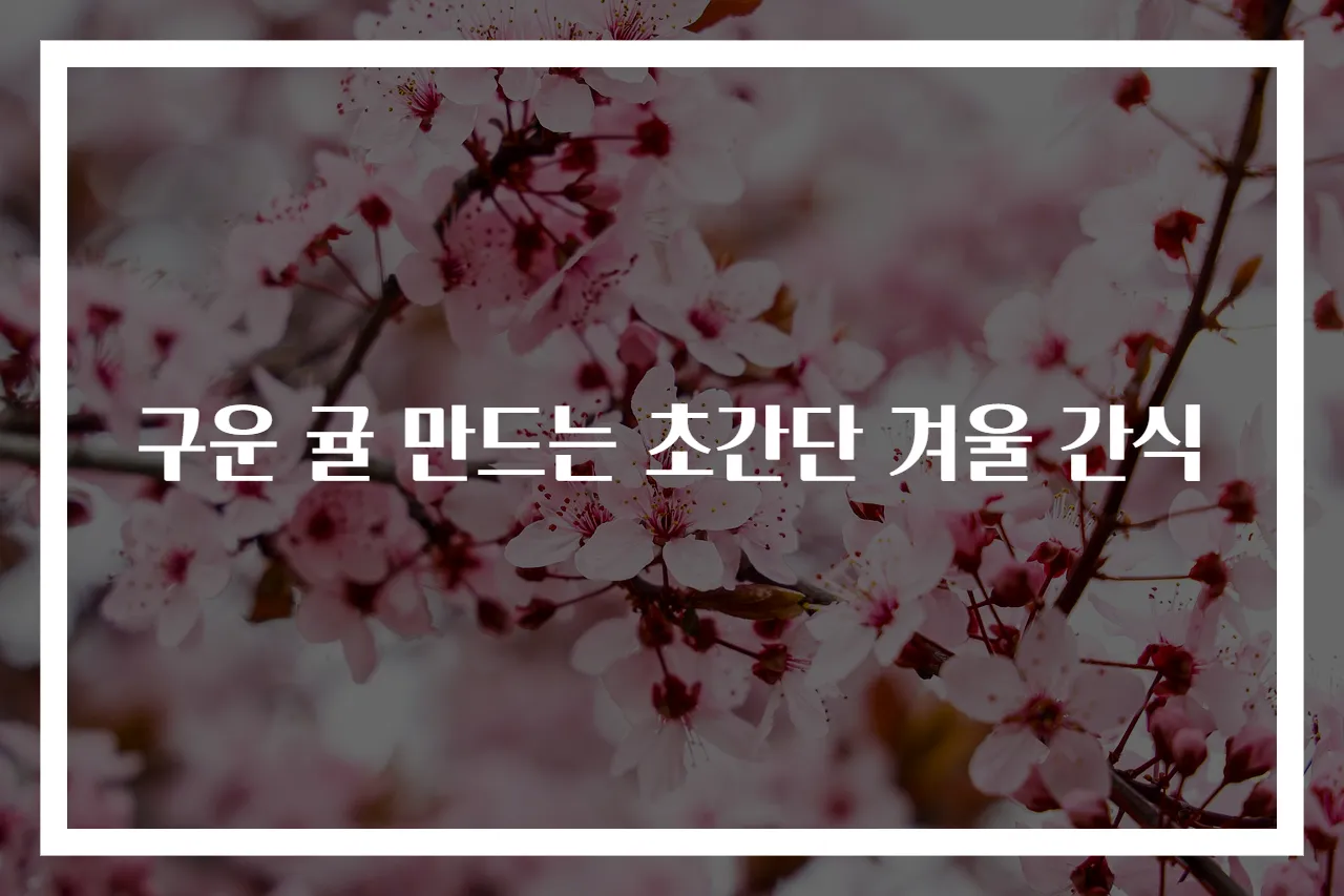 구운 귤 만드는 초간단 겨울 간식