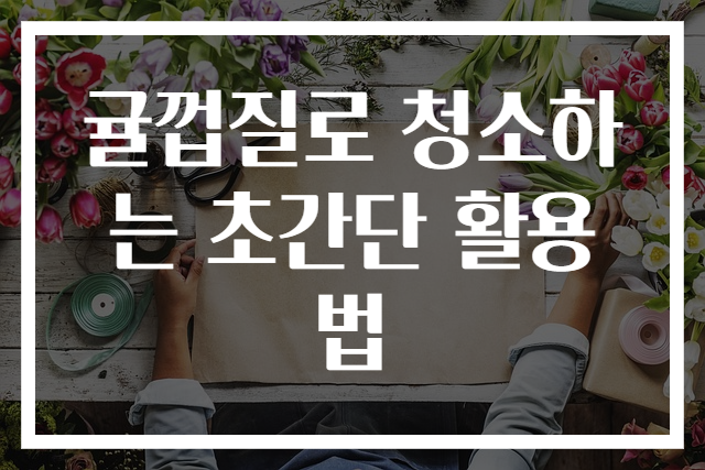 귤껍질로 청소하는 초간단 활용법