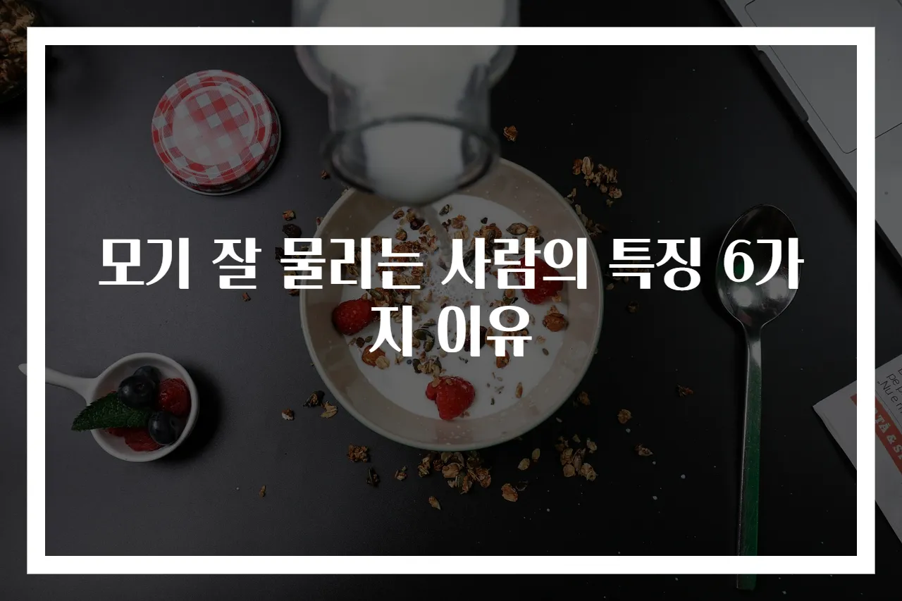 모기 잘 물리는 사람의 특징 6가지 이유