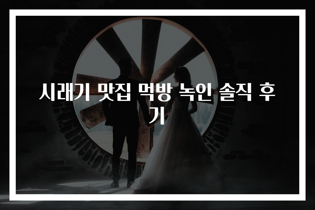 시래기 맛집 먹방 녹인 솔직 후기