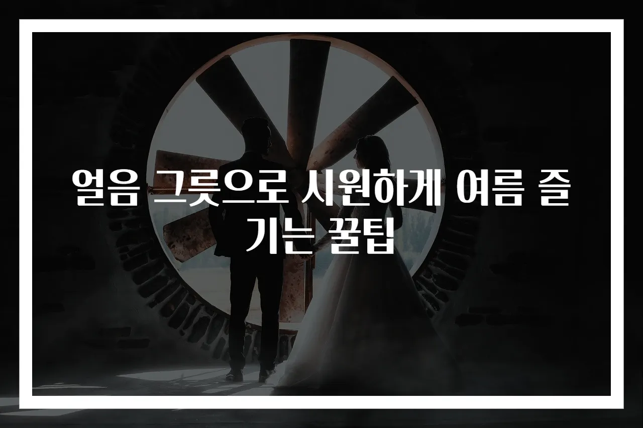 얼음 그릇으로 시원하게 여름 즐기는 꿀팁