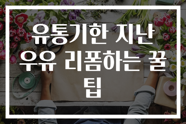 유통기한 지난 우유 리폼하는 꿀팁