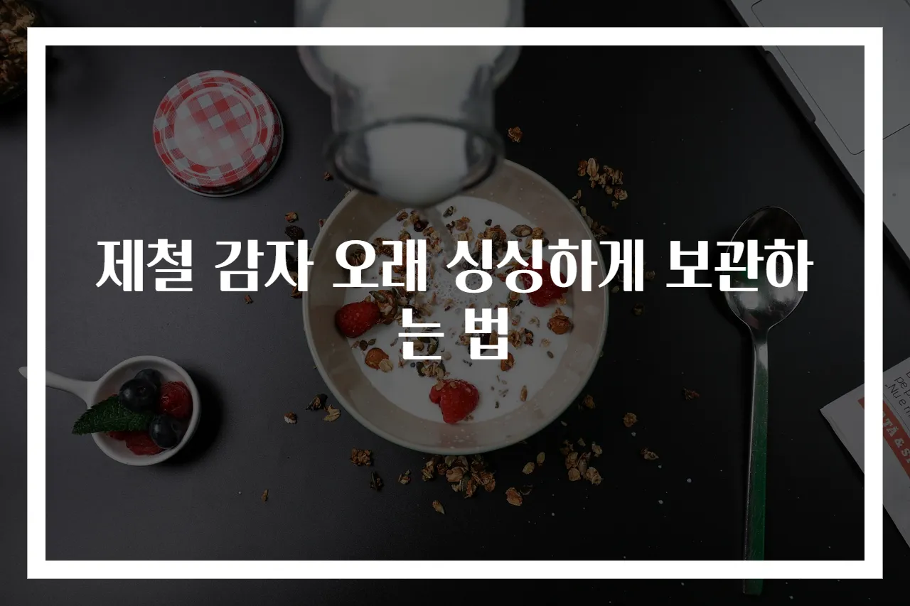 제철 감자 오래 싱싱하게 보관하는 법