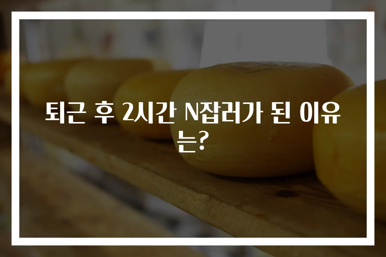 퇴근 후 2시간 N잡러가 된 이유는?