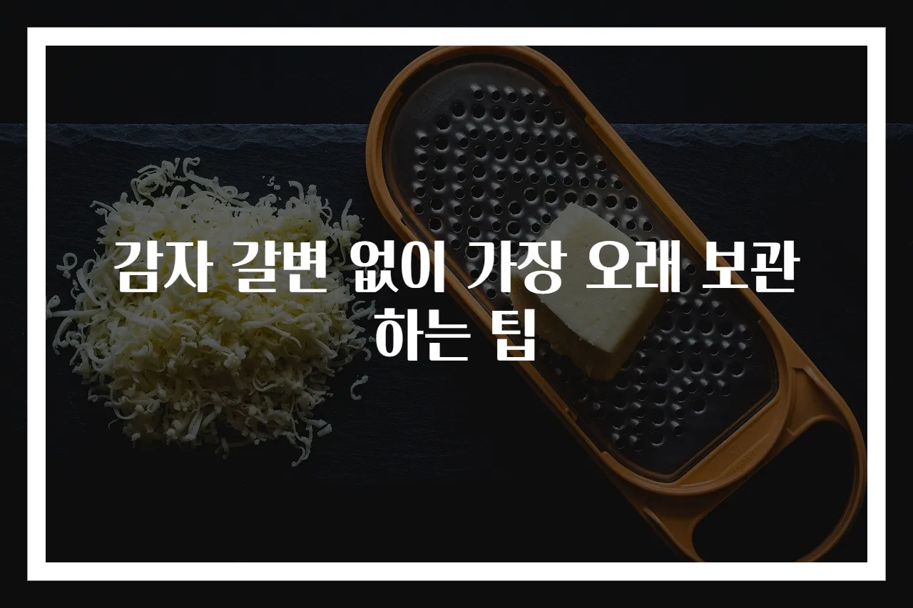 감자 갈변 없이 가장 오래 보관하는 팁