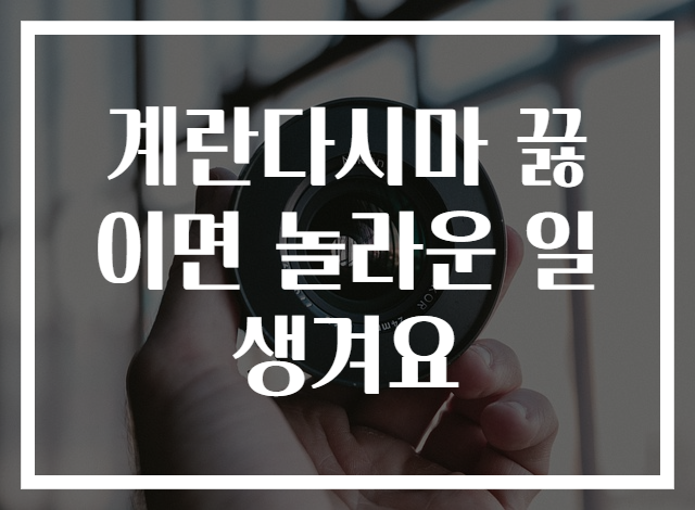 계란다시마 끓이면 놀라운 일 생겨요