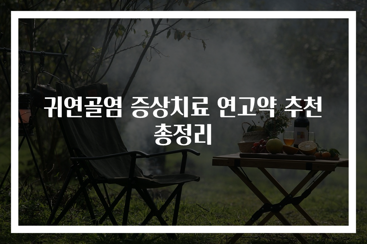 귀연골염 증상치료 연고약 추천 총정리