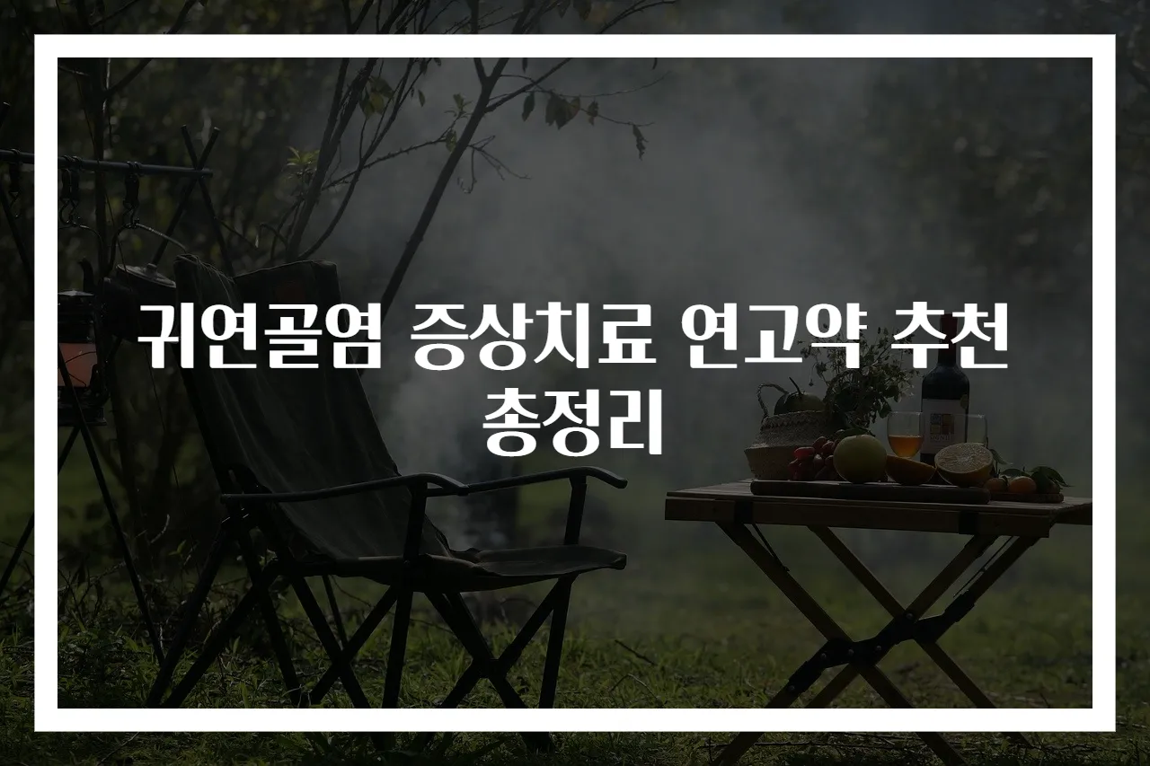 귀연골염 증상치료 연고약 추천 총정리