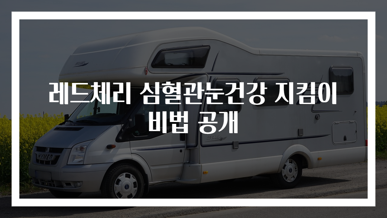 레드체리 심혈관눈건강 지킴이 비법 공개