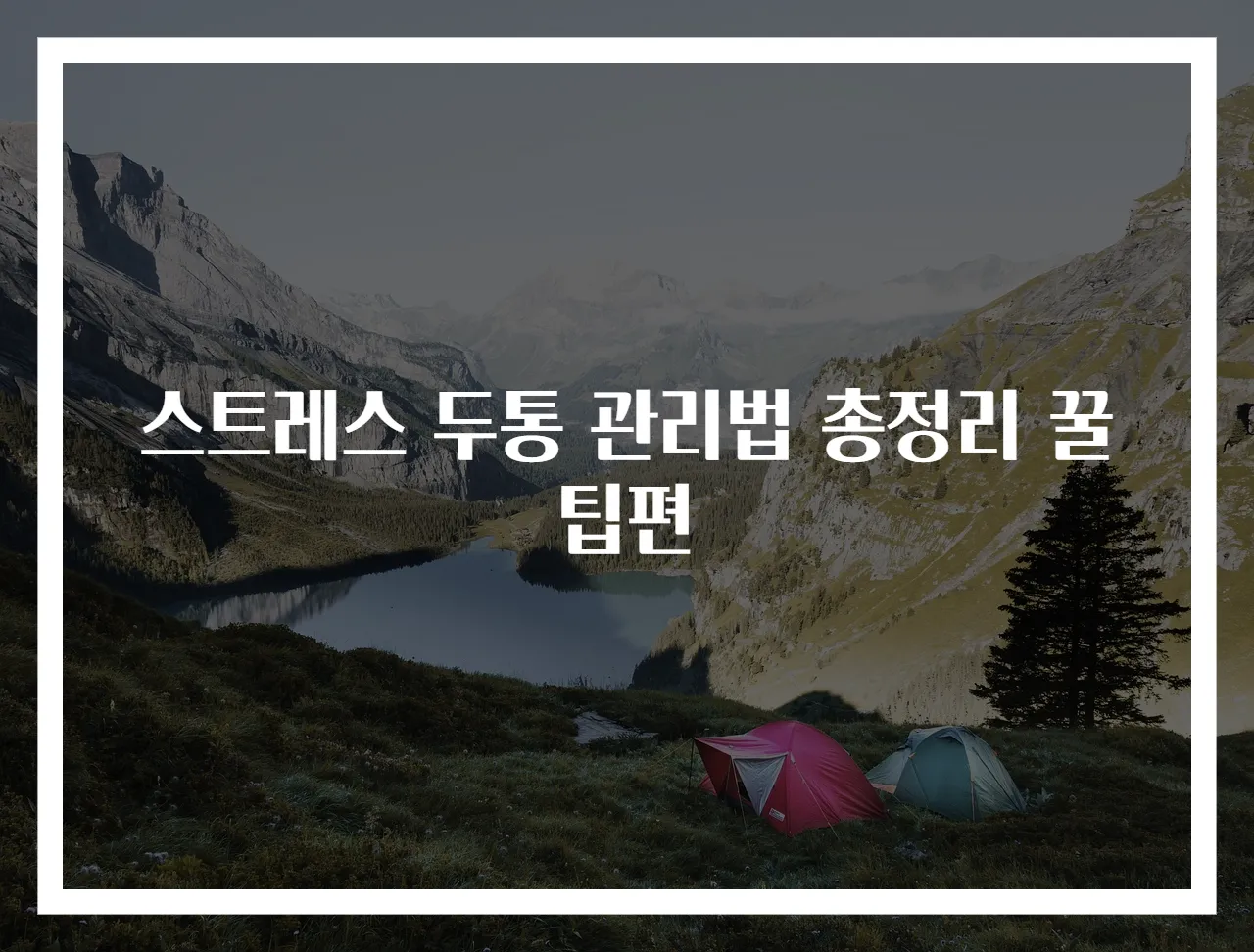 스트레스 두통 관리법 총정리 꿀팁편