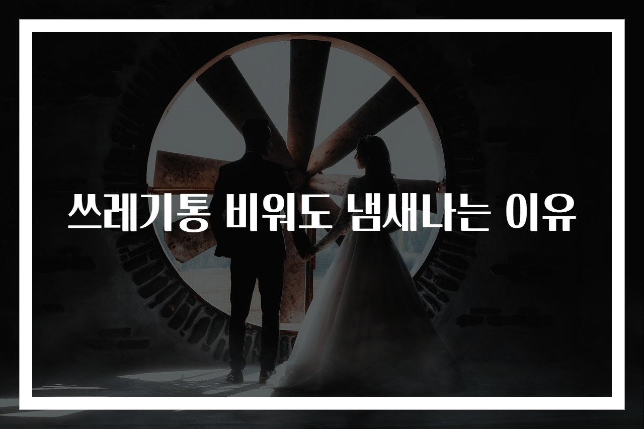 쓰레기통 비워도 냄새나는 이유