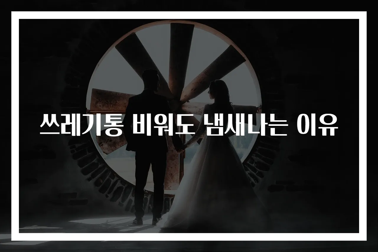 쓰레기통 비워도 냄새나는 이유