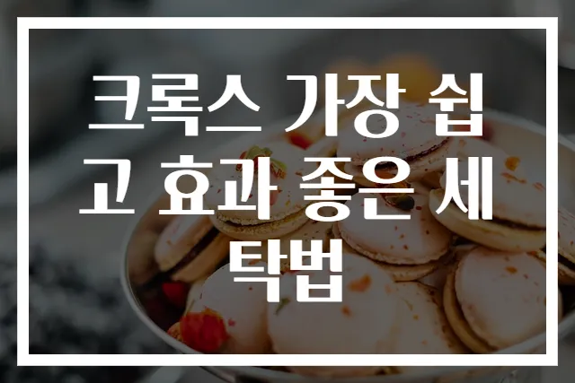 크록스 가장 쉽고 효과 좋은 세탁법