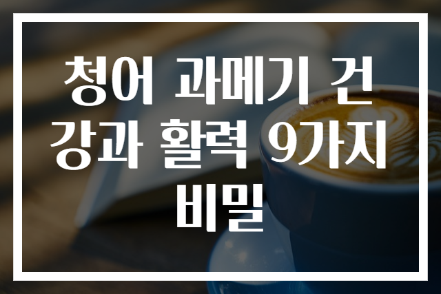 청어 과메기 건강과 활력 9가지 비밀