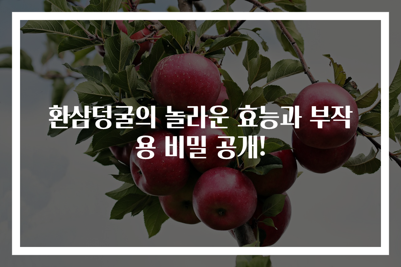 환삼덩굴의 놀라운 효능과 부작용 비밀 공개!