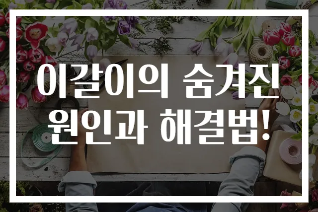 이갈이의 숨겨진 원인과 해결법!