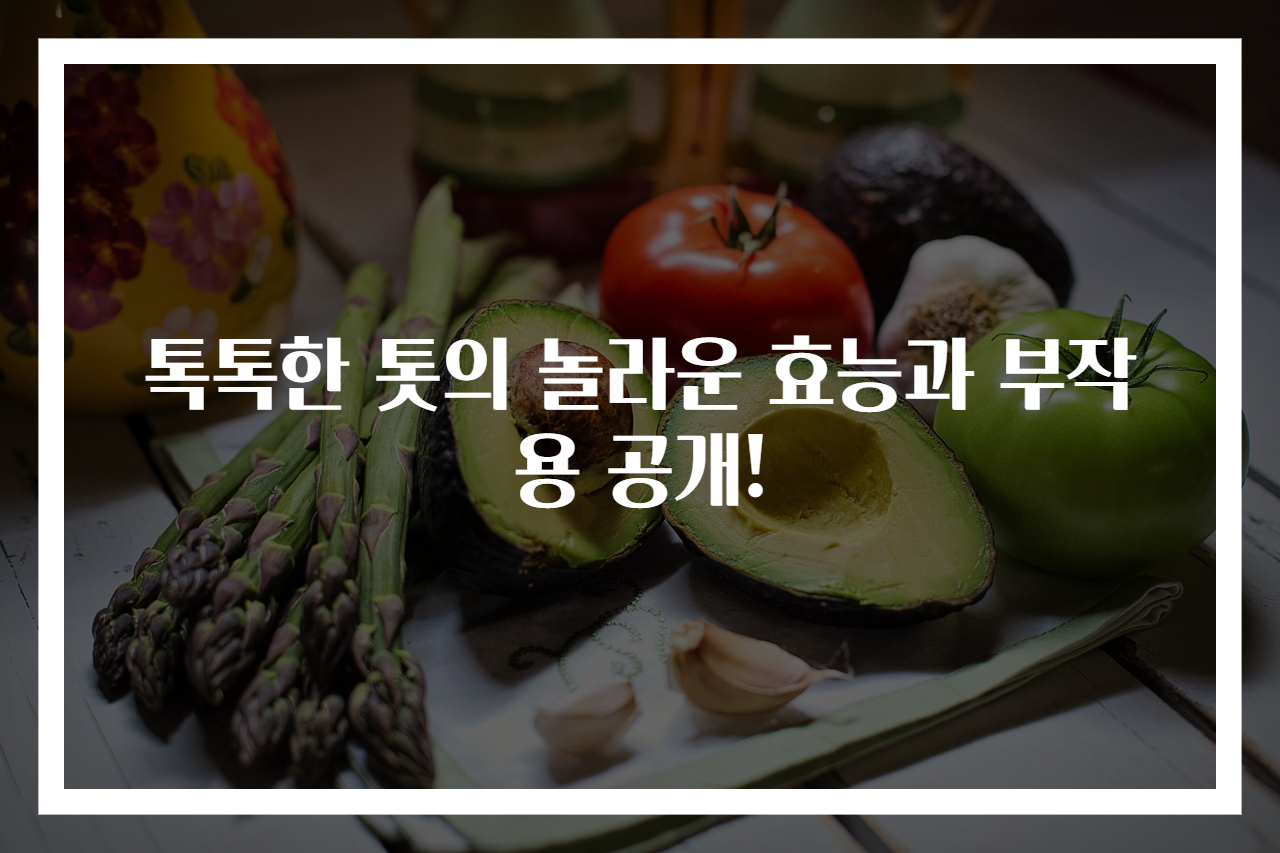 톡톡한 톳의 놀라운 효능과 부작용 공개!