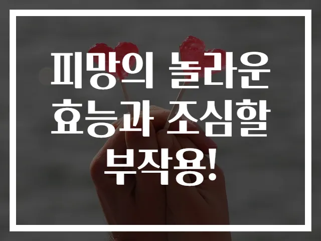 피망의 놀라운 효능과 조심할 부작용!