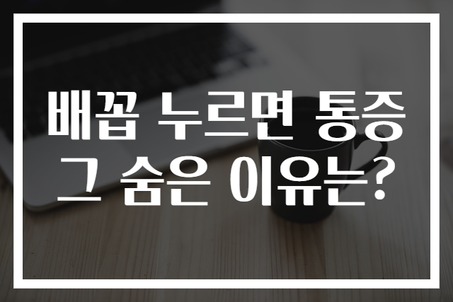 배꼽 누르면 통증 그 숨은 이유는?
