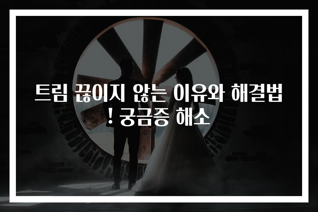 트림 끊이지 않는 이유와 해결법! 궁금증 해소