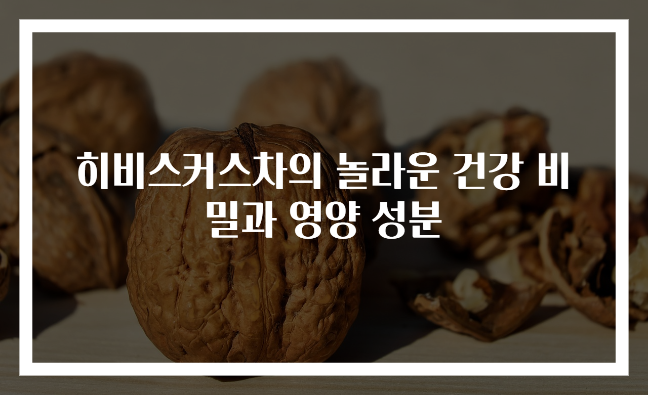 히비스커스차의 놀라운 건강 비밀과 영양 성분