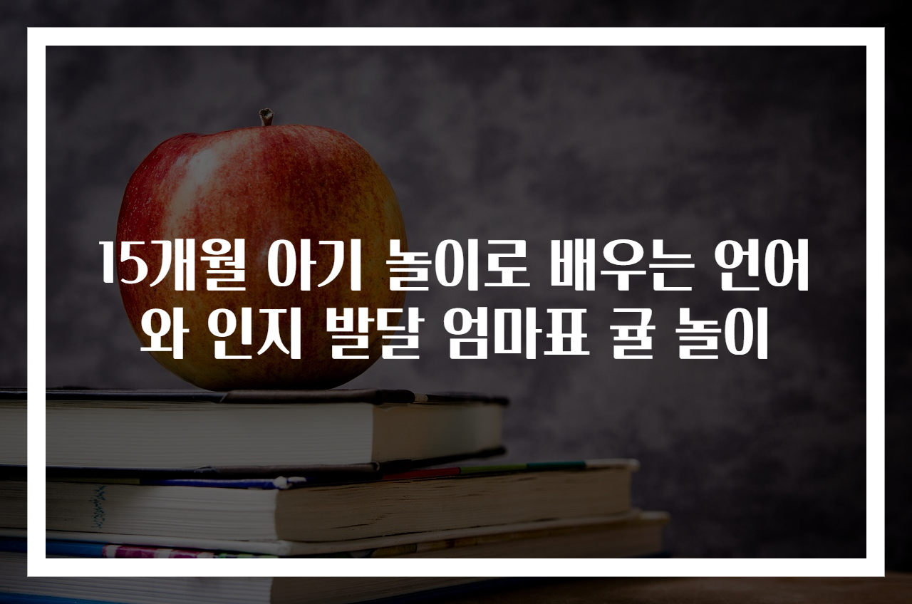 15개월 아기 놀이로 배우는 언어와 인지 발달 엄마표 귤 놀이