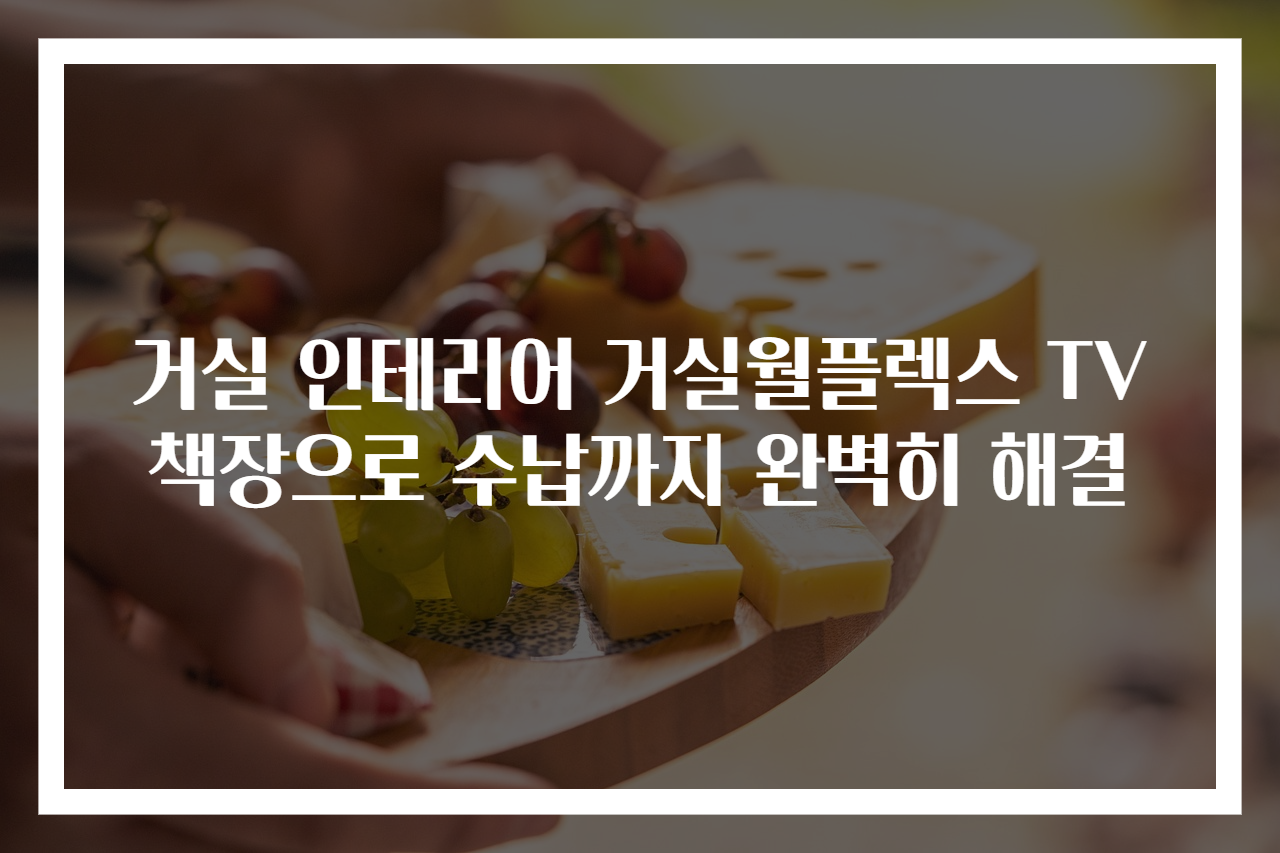 거실 인테리어 거실월플렉스 TV책장으로 수납까지 완벽히 해결