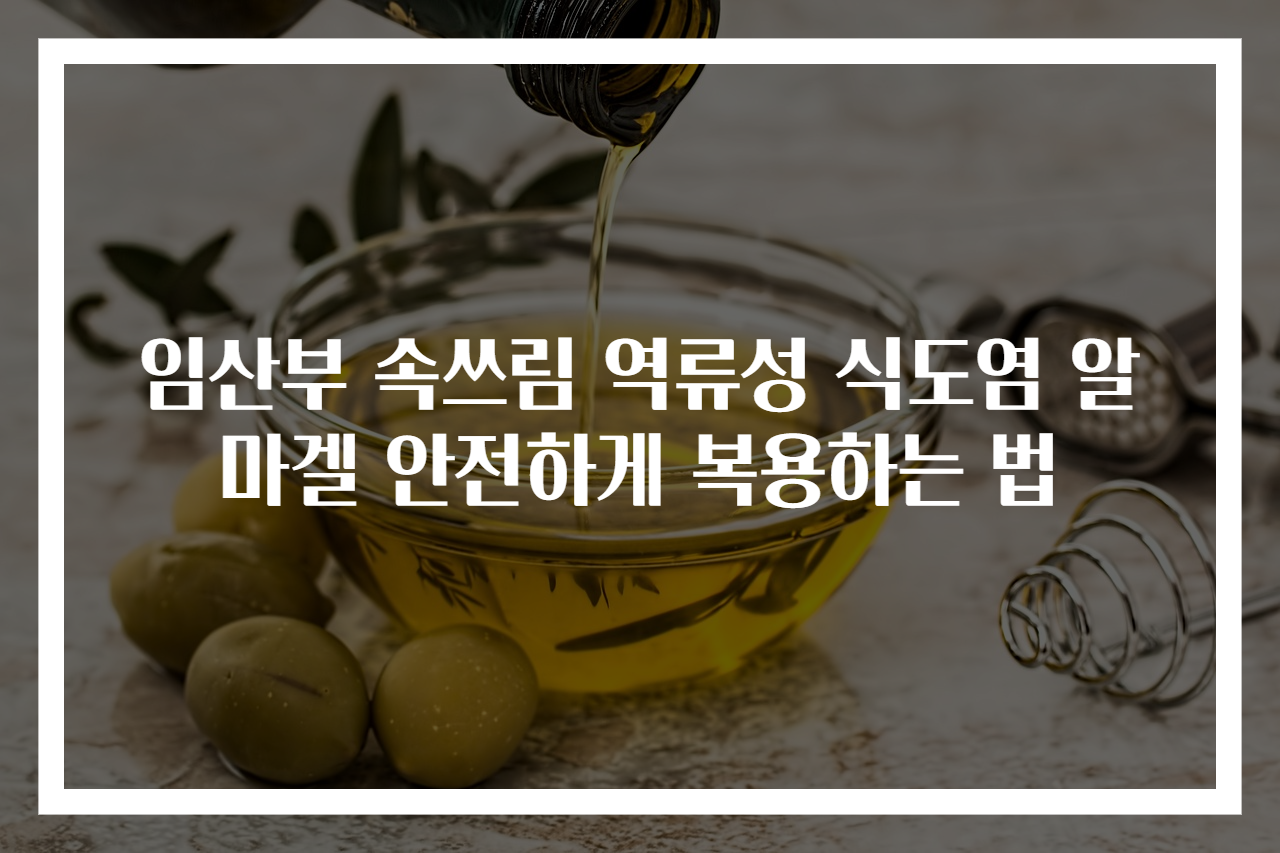 임산부 속쓰림 역류성 식도염 알마겔 안전하게 복용하는 법