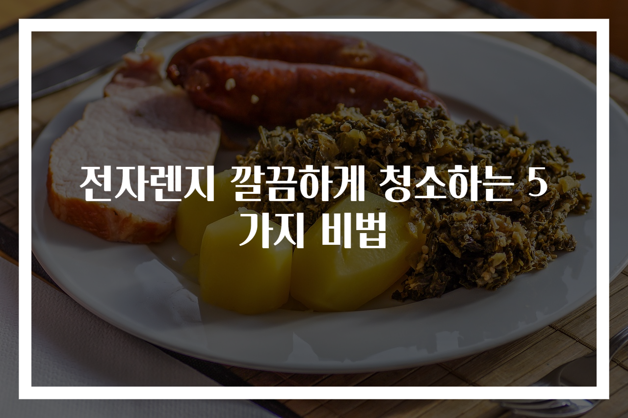 전자렌지 깔끔하게 청소하는 5가지 비법