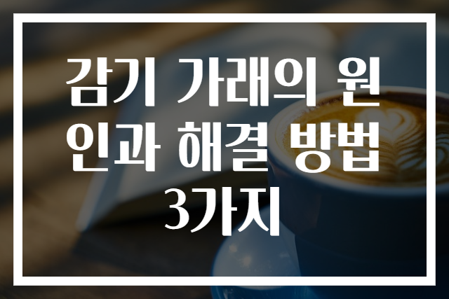 감기 가래의 원인과 해결 방법 3가지