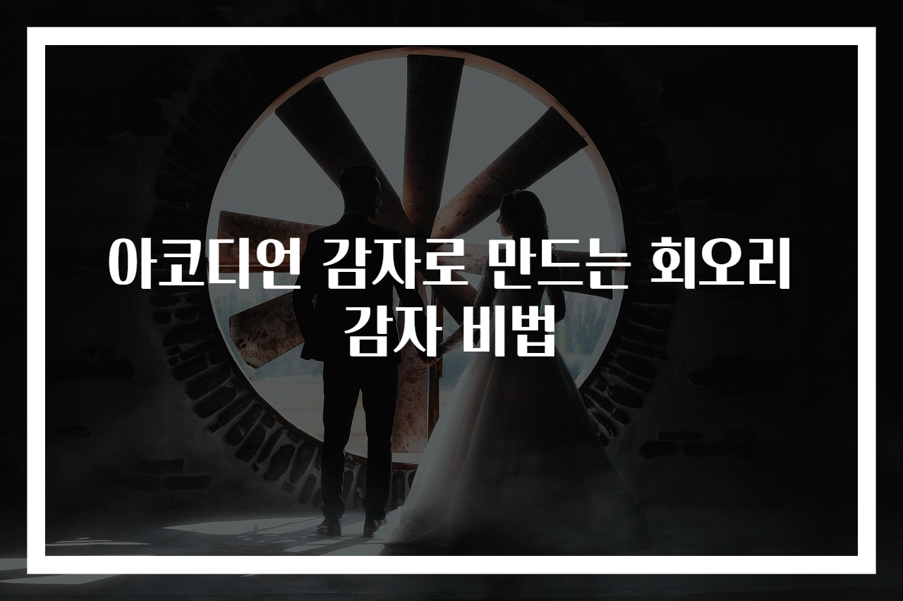 아코디언 감자로 만드는 회오리감자 비법