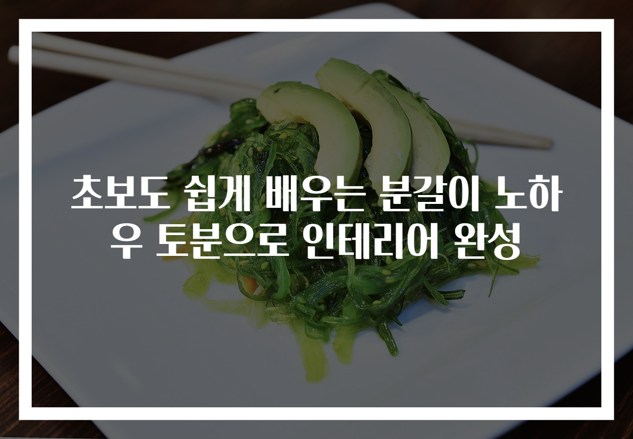 초보도 쉽게 배우는 분갈이 노하우 토분으로 인테리어 완성