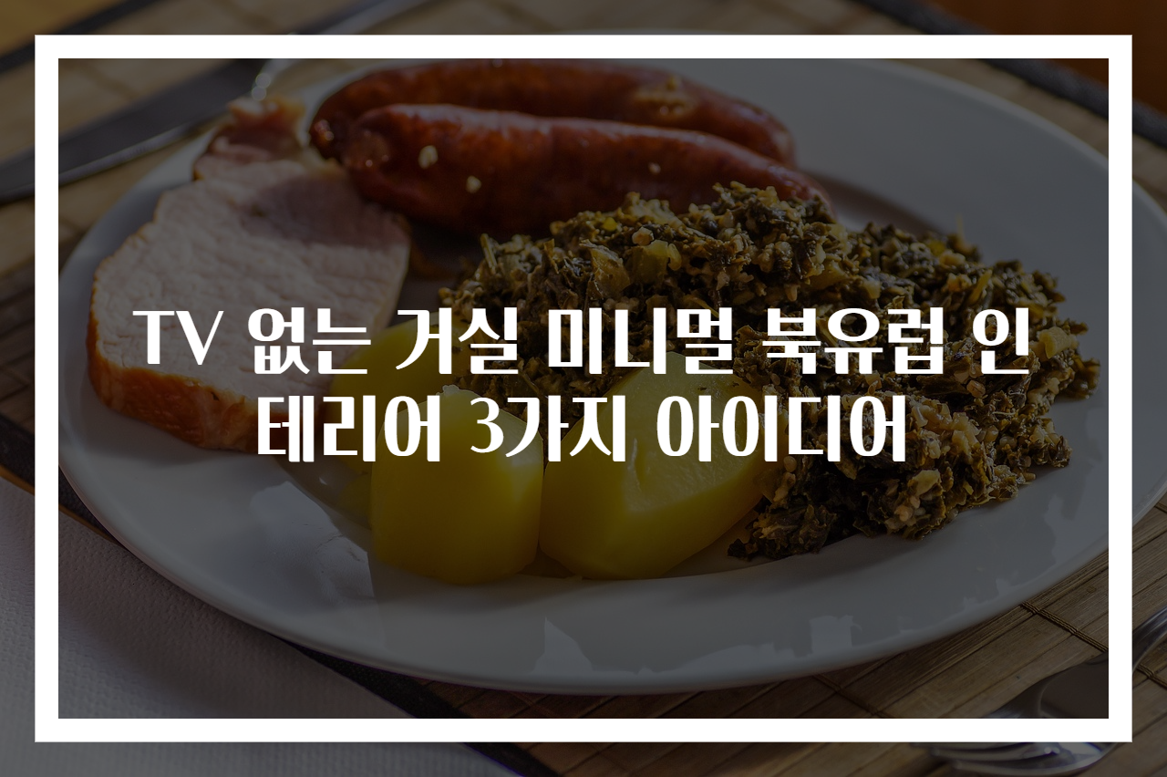 TV 없는 거실 미니멀 북유럽 인테리어 3가지 아이디어