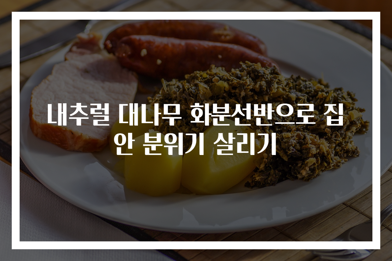 내추럴 대나무 화분선반으로 집안 분위기 살리기