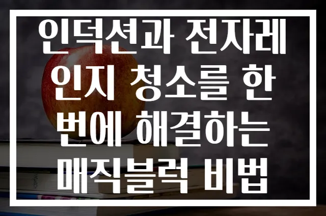 인덕션과 전자레인지 청소를 한 번에 해결하는 매직블럭 비법